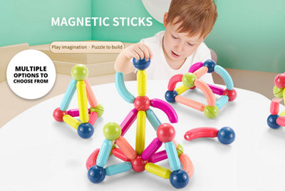 Kids Magnetic Rod Building Blocks - 25 Piece Set