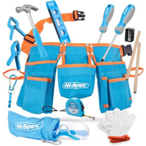 Kids Metal Toys Tools Kit Set With Belt for Boys and Girls-Perfect Gift 16pc