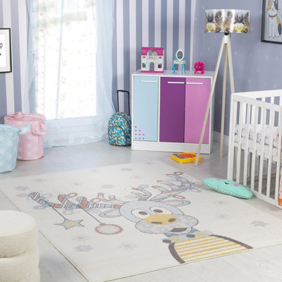 Kids Modern Multicolour/Blue/Bedroom Dingo Area Rug 160 x 213 cm - Easy ...