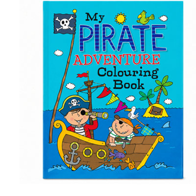 Kids My Pirate Adventure Colouring Book Fun Pirate Ships Treasure ...