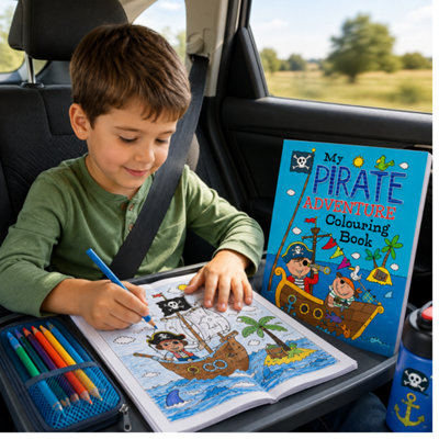 Kids My Pirate Adventure Colouring Book Fun Pirate Ships Treasure ...