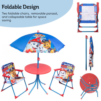 Paw patrol table on sale and chair set