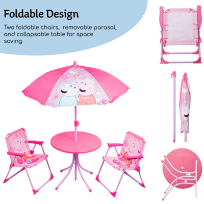 Childrens table and chairs peppa outlet pig