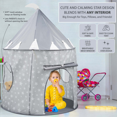 Denny International Pop-Up Princess Castle Tent For Kids – Indoor/Outdoor Playhouse