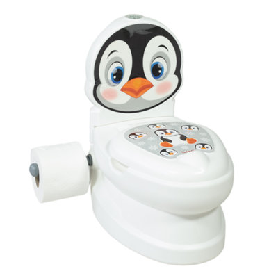 Kids Potty Training Toilet Seat with Flush Sound & Light Portable Easy Clean Removable Pot & Seat Price Comparisons | Compare The Build