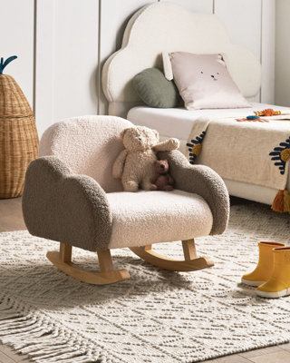 Kids Rocking Chair Cloud SKARE Boucle Beige