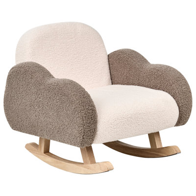 Kids Rocking Chair Cloud SKARE Boucle Beige
