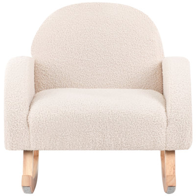 Kids Rocking Chair HUG Boucle Light Beige