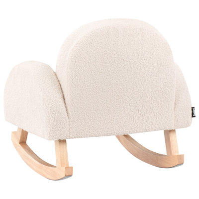 Kids Rocking Chair HUG Boucle Light Beige