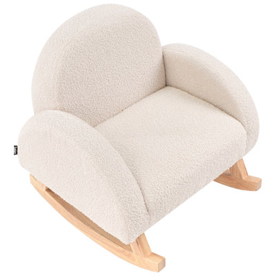 Kids Rocking Chair HUG Boucle Light Beige