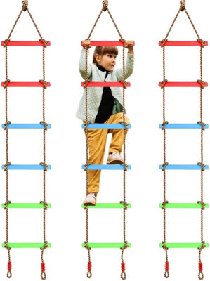 Kids Rope Ladder Outdoor Toys Garden Climbing Ladder Indoor Climbing ...