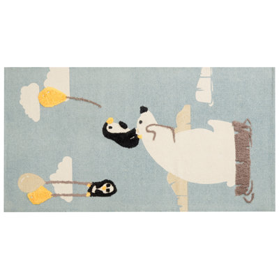 Kids Rug BARUS Multicolour 80 x 150 cm Cotton