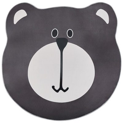 Kids Rug Bear Print 120 cm Brown COLARGOL
