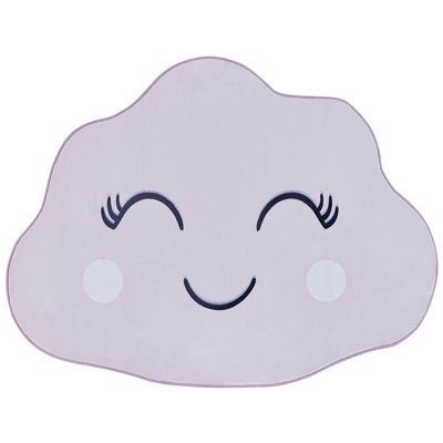 Kids Rug Cloud Print 90 x 120 cm Pink CUMULUS