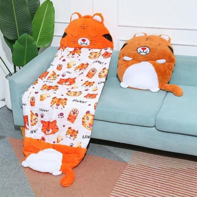 Kid's Sleeping Bag With Pillow - Large Nap Mat For Ages 3-12, Plush, Machine Washable, For Daycare & Travel