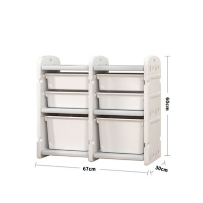 Kids Storage Cabinet for Toys Clothes Books Plastic Organizer