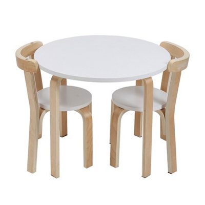 Kids 4-in-1 Play Table and Two Chairs Set