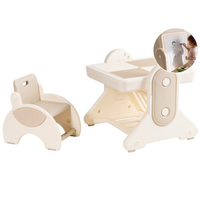 Kids Table and Chair Set MILA Beige