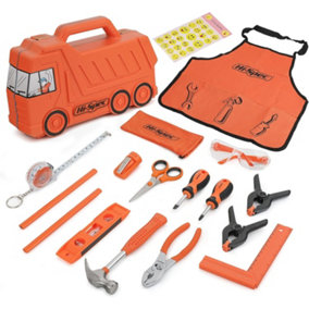 Kids Toys Tool Kit Set with Truck Tools Box Gift for Boys & Girls 17Pc-Hi-Spec