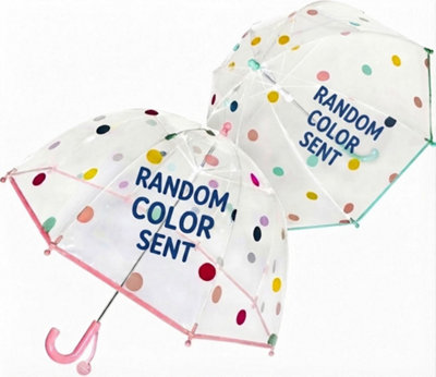 Kids Transparent Dome Umbrella 70cm 100cm Canopy 66.5cm Length ...
