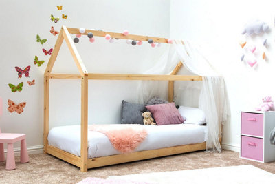 Kids Treehouse Pine House Bed - Single 3ft