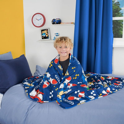 Kids Weighted Blanket Sonic Throw Sleep Therapy Sensory Stress Relief - 2kg