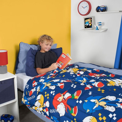 Kids Weighted Blanket Sonic Throw Sleep Therapy Sensory Stress Relief - 2kg - 3