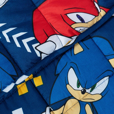 Kids Weighted Blanket Sonic Throw Sleep Therapy Sensory Stress Relief - 2kg - 7