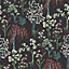 Kieder Oriental Wallpaper Charcoal Holden 91133