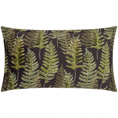 Kielder Forest Fern Night  Printed Velvet Filled Cushion