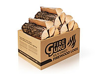 Kiln Dried 20kg Hardwood Logs, 3kg Kindling + 24 Eco Firelighters Starter Bundle. Firewood Pizza Ovens, Chiminea, BBQ Wood Burner