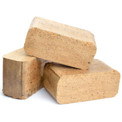 Kiln Dried Briquette Firewood Ruf Heat Blocks Ready To Burn 120 Blocks by Laeto Firewood Depot - INCLUDES FREE DELIVERY