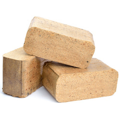 Kiln Dried Briquette Firewood Ruf Heat Blocks Ready To Burn 150 Blocks by Laeto Firewood Depot - INCLUDES FREE DELIVERY - 3