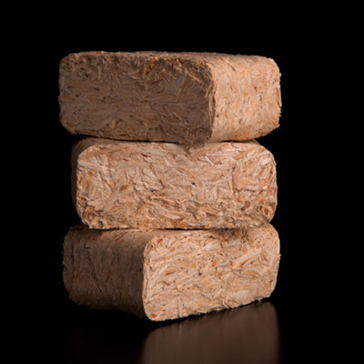 Kiln Dried Briquette Firewood Ruf Heat Blocks Ready To Burn 150 Blocks by Laeto Firewood Depot - INCLUDES FREE DELIVERY - 6