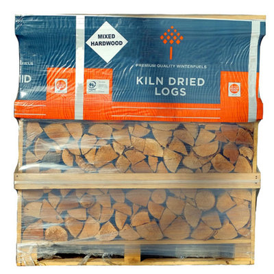 Kiln Dried Firewood Logs Mixed Hardwood Logs Ready To Burn 1m Crate by Laeto Firewood Depot - INCLUDES FREE DELIVERY