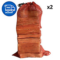 Kiln Dried Firewood Logs Mixed Hardwood Logs Ready To Burn x2 Nets by Laeto Firewood Depot - INCLUDES FREE DELIVERY
