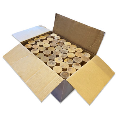 Kiln Dried Hardwood Bark Free Sanded Finish Interior Display Decorative Logs 1 x Midi Box