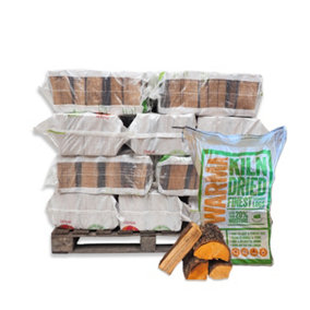 Kiln Dried Hardwood Pizza Oven Burner Stove Fuel Ready to Burn Firewood Logs 20 x XL Bags
