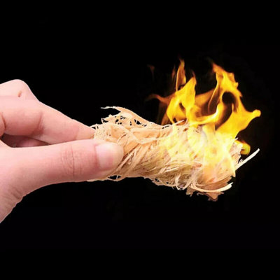 Kiln Dried Natural Firelighters Wood Wool Firewood Ready To Burn 96 Pieces by Laeto Firewood Depot - INCLUDES FREE DELIVERY - 3