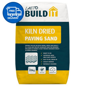 Kiln Dried Paving Sand 20kg Weed Inhibitor Paving Grout by Laeto Build It - FREE DELIVERY INCLUDED