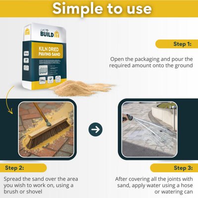 Kiln Dried Paving Sand 20kg Weed Inhibitor Paving Grout by Laeto Build It - FREE DELIVERY INCLUDED - 4