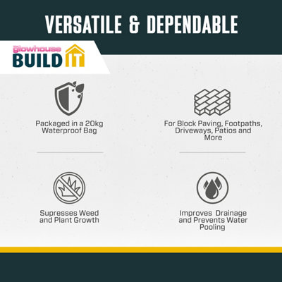 The Glowhouse Kiln Dried Sand Brushing In Joint Gap Filling Paving Block Slabs Patio And Drives Fine Dry Aggregate Silica Sand Bag 20 Kg