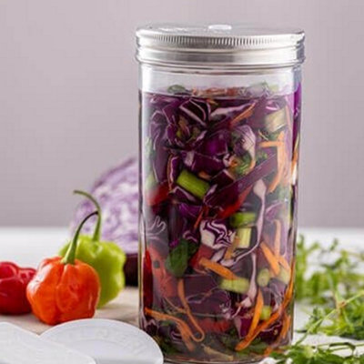 Kilner Fermentation Wood Packer & Fermentation Set 1 Litre