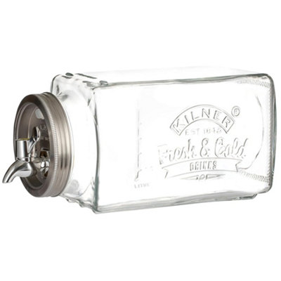 Kilner Glass Fridge Dispenser 3 Litre Clear