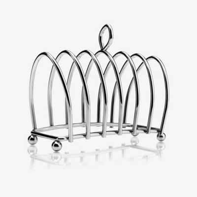 Kilo Victorian Style 6 Slice Toast Rack, Chrome