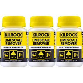Kilrock brush on Gel Descaler,Limescale remover160ml (Pack of 3)