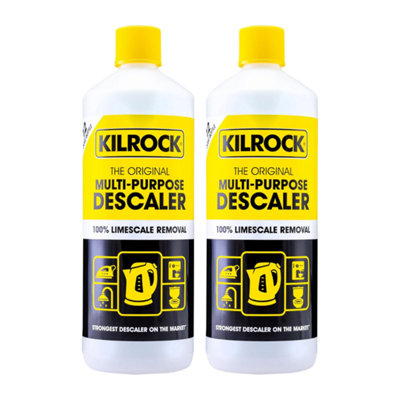 Kilrock Mega-K Multi-Purpose Descaler for Kettles, Showers & Coffee Machines 1L - Pack of 2