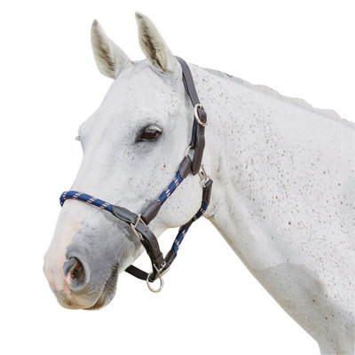 Kincade Leather Rope Headcollar Navy/Brown (Warmblood) Price Comparisons | Compare The Build