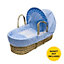 Kinder Valley Blue Spots & Stripes Baby Moses Basket Bedding Set