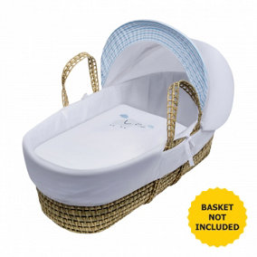 Kinder Valley Elephant Baby Moses Basket Bedding Set for Newborn